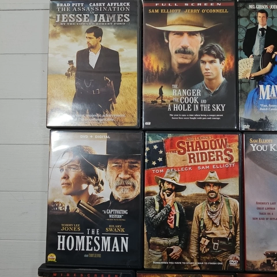 Western Movies DVD Lot Of 17 DVDs The Shadow Riders 3:10 To Yuma... Many More Foto 3 de 4