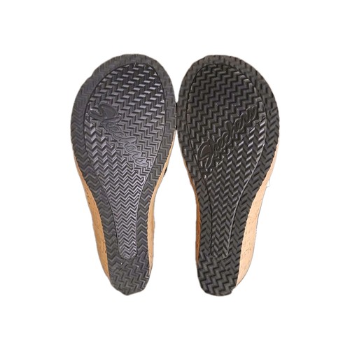 Skechers Luxe Foam Damen-Sandalen Größe 7 Slipper Kork Keilabsatz schwarz beige #1114 - Bild 10 von 12