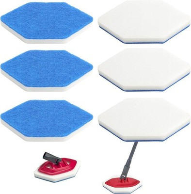 6pcs Ersatzschwamm für Badwischer Geeignet für Vileda Bath Magic