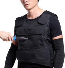 Body anti Knife Stab Front and Back Proof Concealed Vest (Protection Vest) M-XL