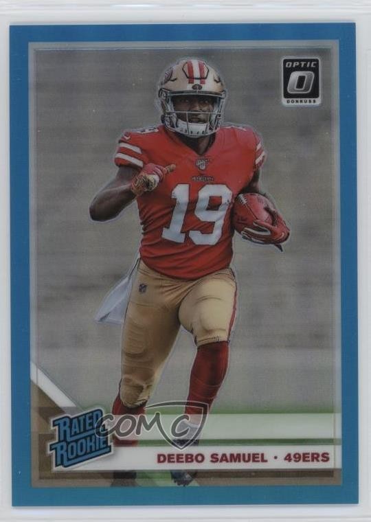 2019 Panini Donruss Optic Rated Rookie Aqua Prizm /299 Deebo Samuel #167 lz7