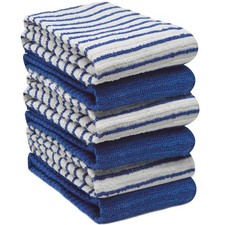 Image of Kitchen Tea Towels 6 Pack Striped