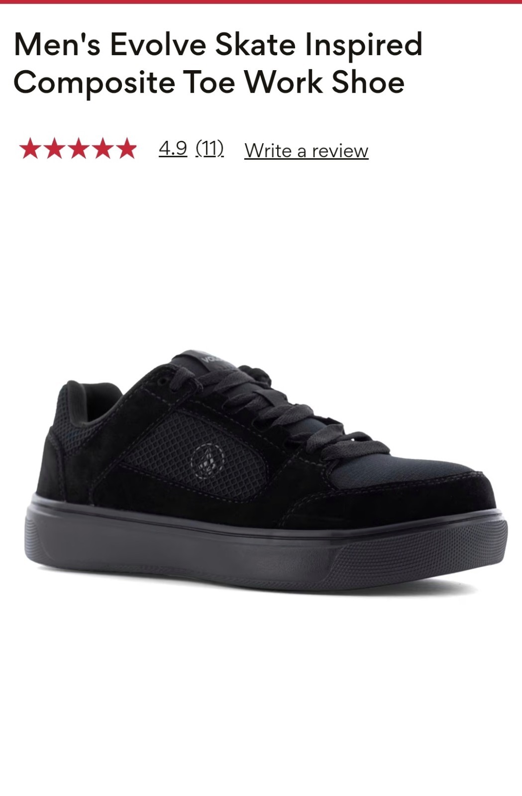 VOLCOM EVOLVE WORK SHOE COMPOSITE TOE  VM30232  M… - image 1