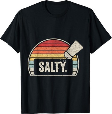 Retro Vintage Salty Ironic Sarcastic Funny Gamer Chef T-Shirt