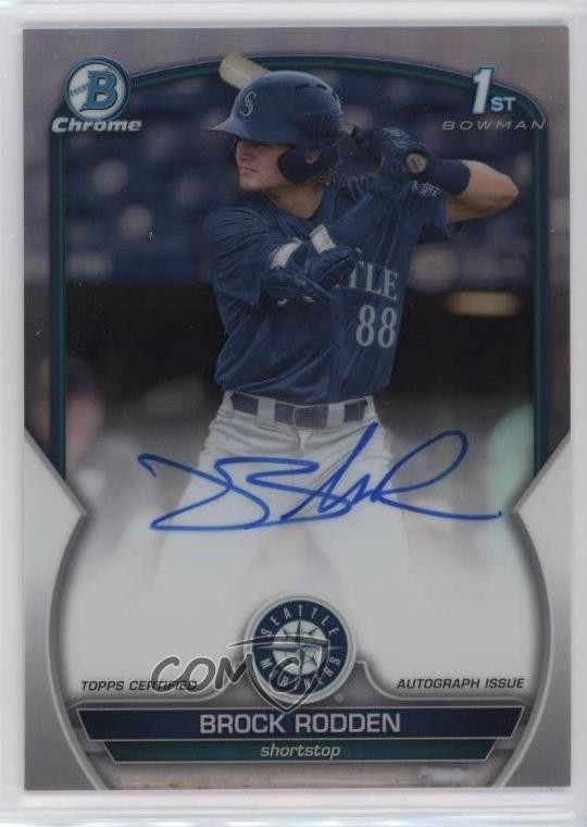 2023 Bowman Draft Chrome Prospect Refractor /499 Brock Rodden #CDA-BR Auto 0y2q