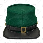 American Civil War Officers Kepi Berdan Green (lined), 100% Wool