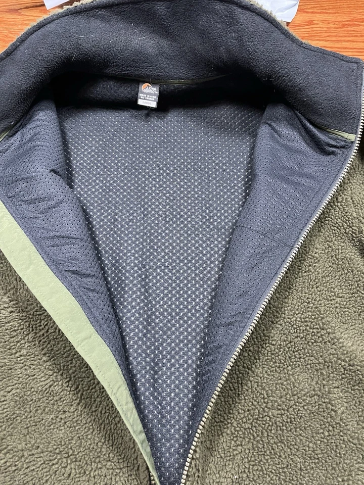 Chaqueta polar Lowe Alpine Moyen talla grande relajada para hombre parabrisas verde Foto 4 de 4