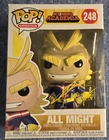 Chris Sabat Signed All Might My Hero Academia #248 Funko Pop JSA