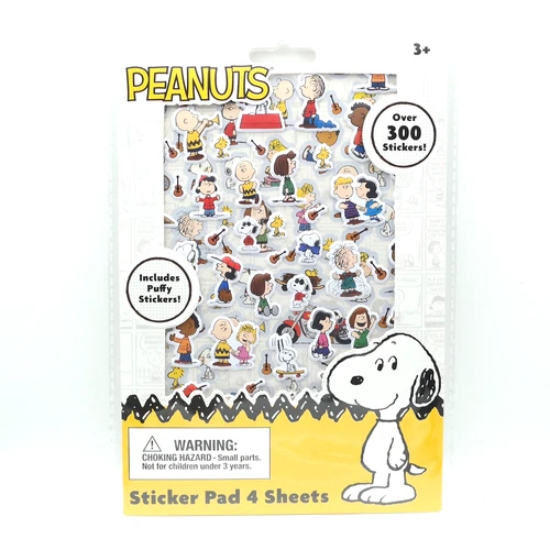 Peanuts Snoopy Stickers Over 300 Stickers Puffy Stickers 4 Sheets Party Favor
