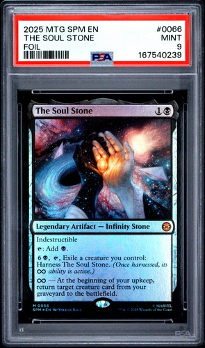 Mtg The Soul Stone Magic The Gathering Marvel's Spider-Man 0066 Foil PSA 9 Mint