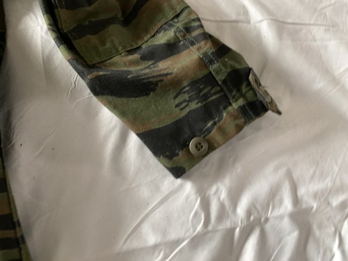 Veste Apparel Corp homme XS vert rayure tigre camouflage militaire manteau de campagne - Photo 12/17