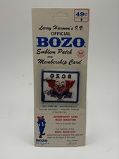 Vintage 1960s Bozo the Clown Patch  Membership Card