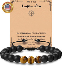 Natural Stone Bracelet as Gifts for Men Dad, Husband, Daddy, Birthday Gifts from