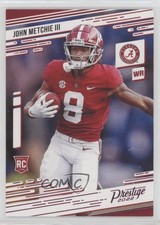 2022 Panini Chronicles Draft Picks Prestige Pink John Metchie III #16 y0i