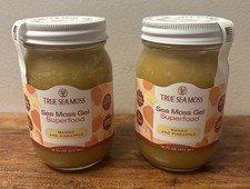 2 Bottles, True Sea Moss Gel Superfood Mango and Pineapple 16 fl oz EXP 12/2026