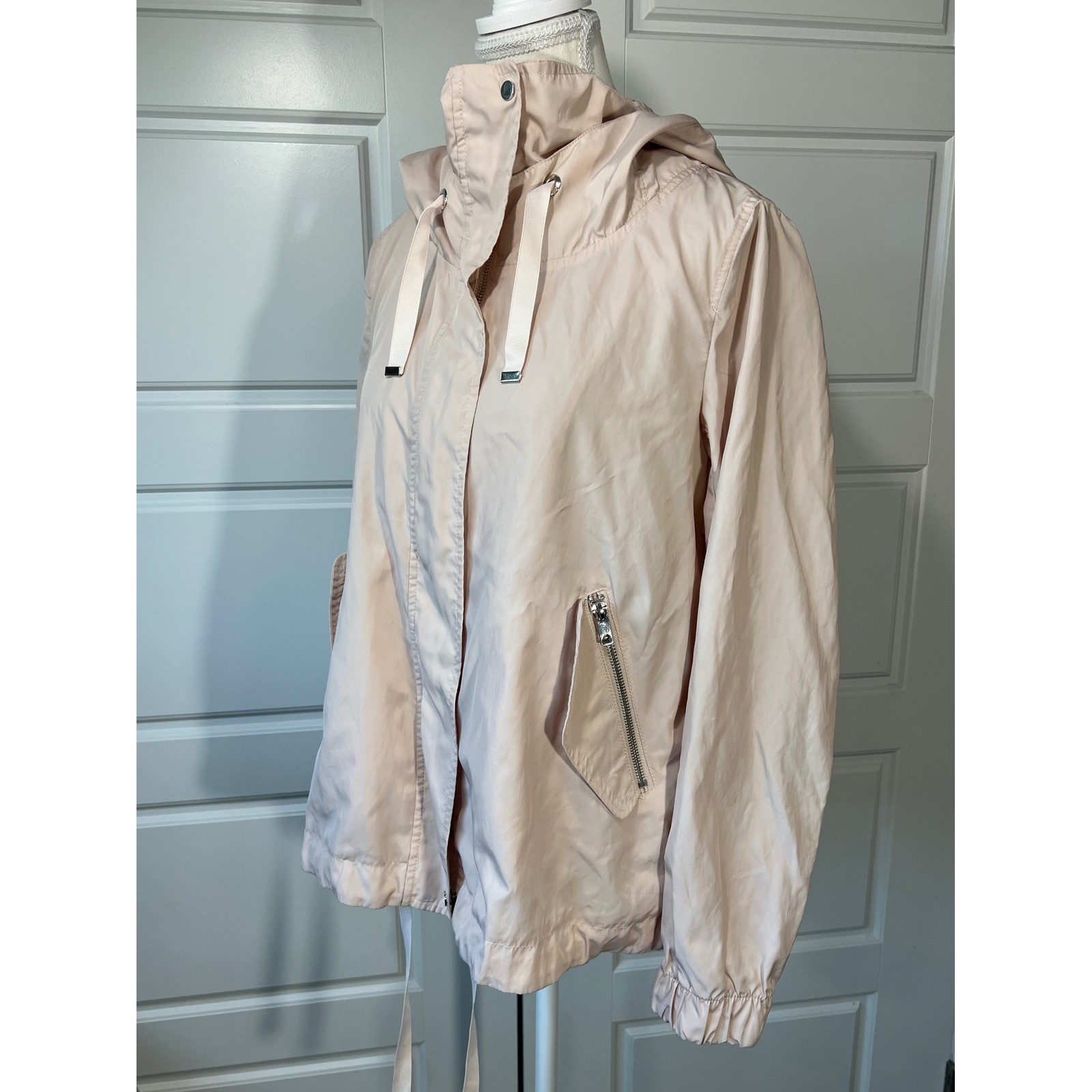 Zara Basic Outerwear Jacket Women's Small Pink Be… - image 4