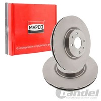 2X Mapco Bremsscheiben 284Mm BelÜFtet Vorne Passend FüR Alfa Romeo 145 146 155 F