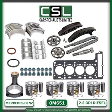 MERCEDES-BENZ SPRINTER 2.2 D OM651 ENGINE REBUILD KIT - BRAND NEW ENGINE PARTS!