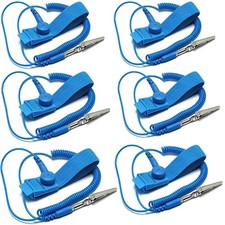 Antistatic Wrist Strap，Adjustable ESD Wrist Band Fits - 6 Pack for Workin