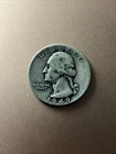 1949 Silver Washington D Quarter 90% Silver Circulated Not Cleaned Denver Mint