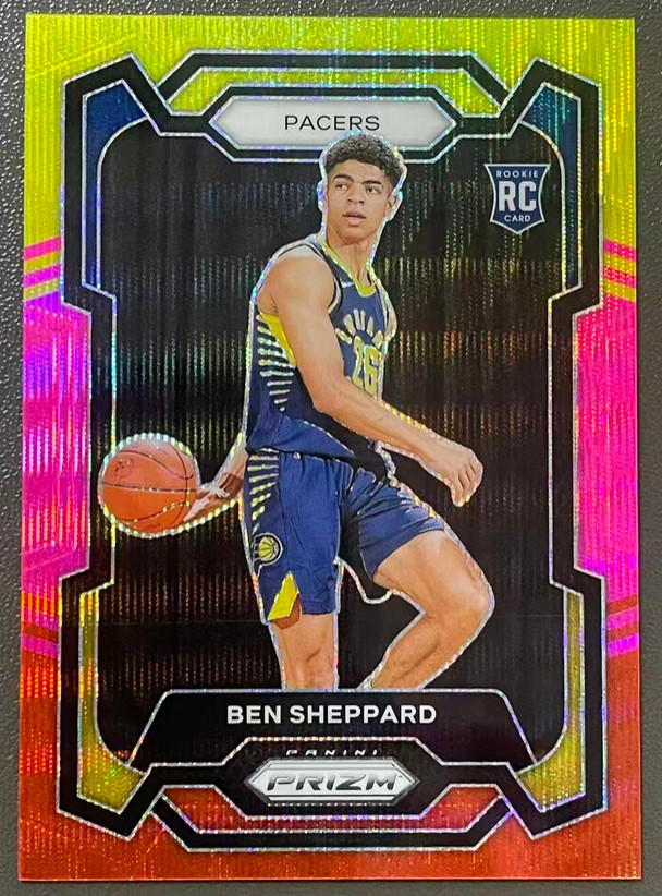 Ben Sheppard 2023-24 Panini Prizm 49/88 Multi Wave RC Pacers #172
