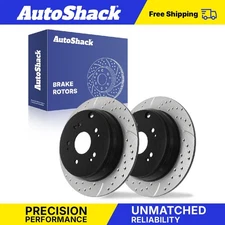 Rear Drilled Slotted Brake Rotors for Acura RDX 2005-2013 Honda CR-V 2.4L
