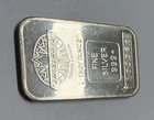 Engelhard 1 oz 999 Silver Maple Leaf Blank Back / No Border Art Bar - Mintage 5K