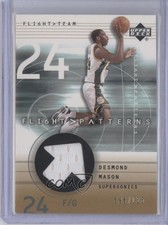 2001-02 Upper Deck Flight Team Patterns Gold 96/125 Desmond Mason #DM 3g8
