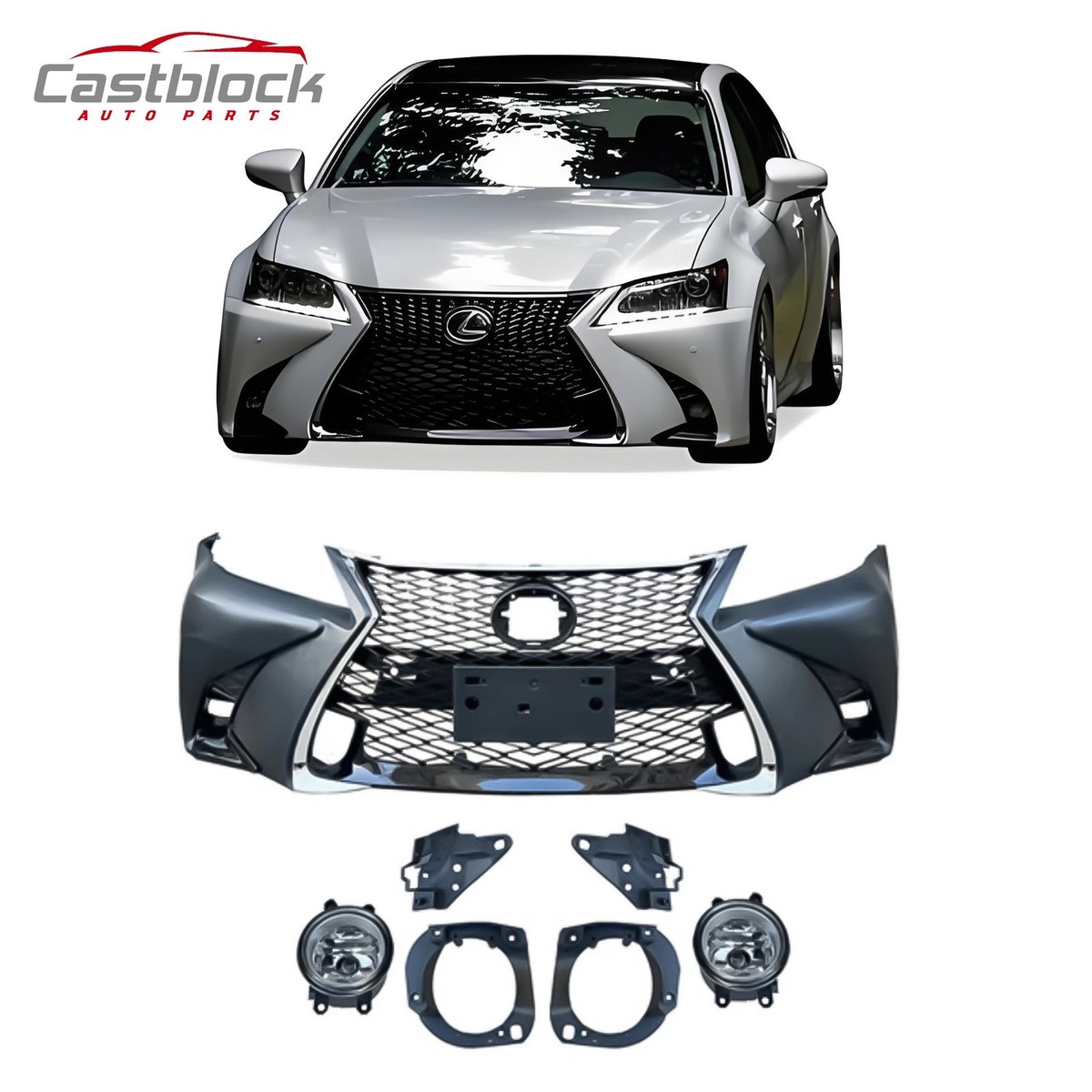 SilkBlaze GLANZENフロントリップスポイラー LEXUS GSF SilkBlaze