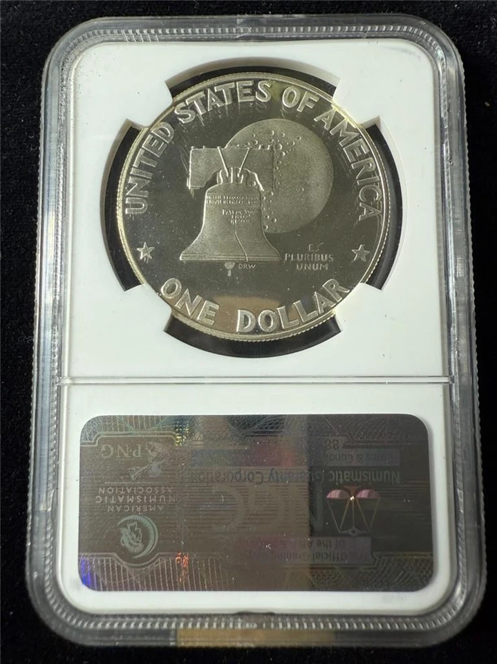 1976 S Eisenhower IKE SILVER $1 Dollar PF69 ULTRA CAMEO UCAM NGC SKU 3772 - Image 2 of 2