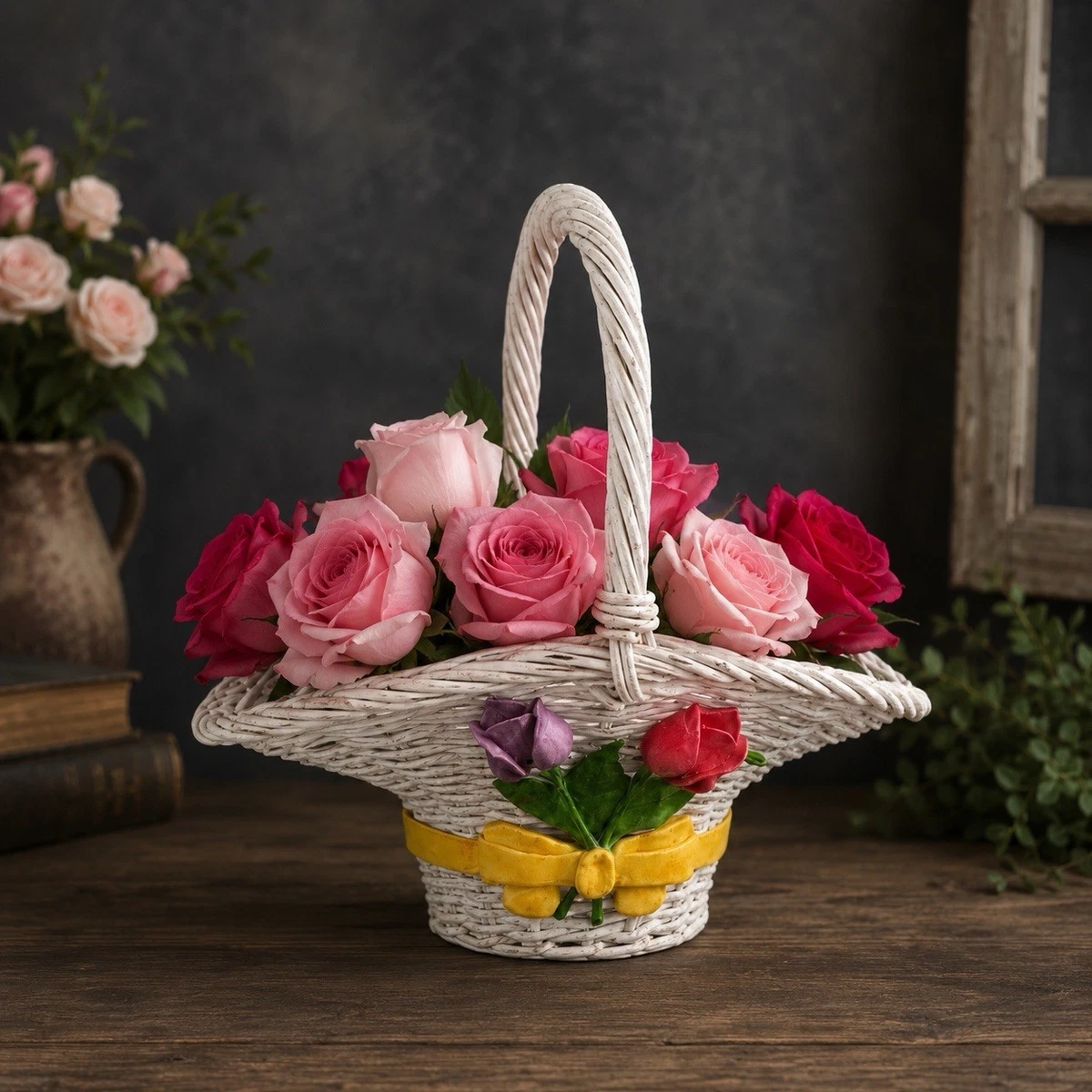 Flower Basket Décor Baskets for sale | eBay