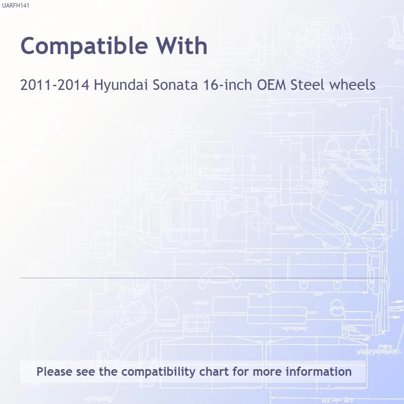 4 tapacubos atornillables de 16" cubiertas de rueda de llanta completa para Hyundai Sonata GLS 2006-2014 Foto 3 de 4