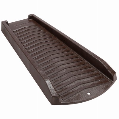 Splash Block, Extends Downspout, Brown Resin, 24 In. - 3011-12