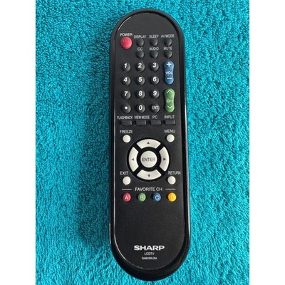 Sharp LCD TV Remote Control GA603WJSA Black Replacement Original