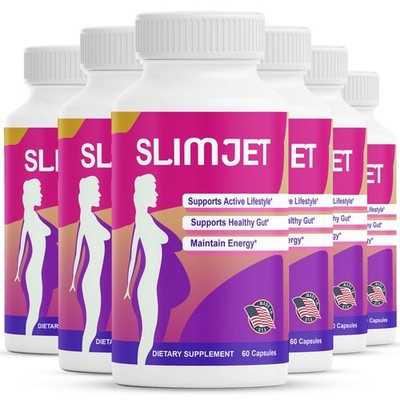 (6 Pack) SlimJet Capsules - Slim Jet Advanced Formula for Natural Weight Loss
