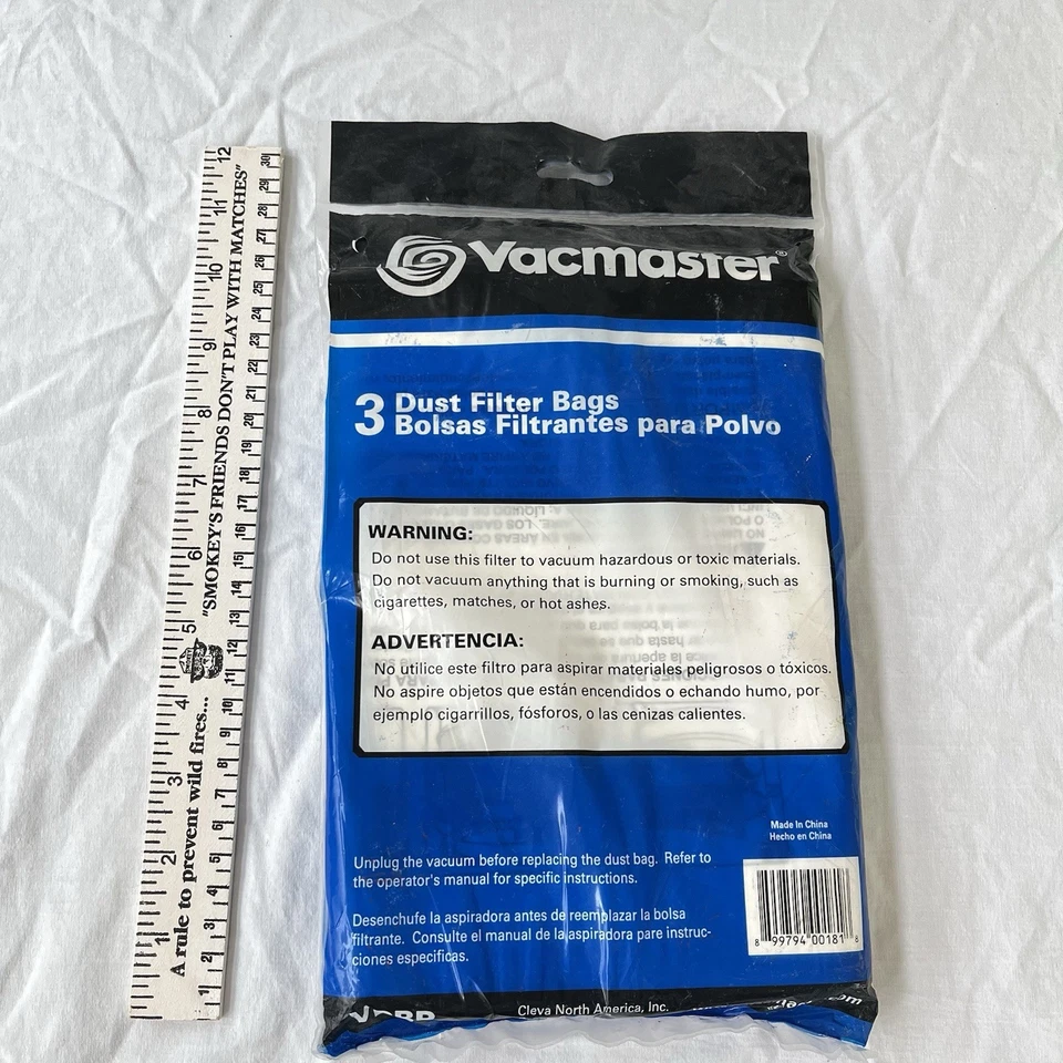 Bolsa de filtro de polvo, para aspiradoras de tienda de 4-5 galones, paquete de 3 -VDBP Foto 2 de 4