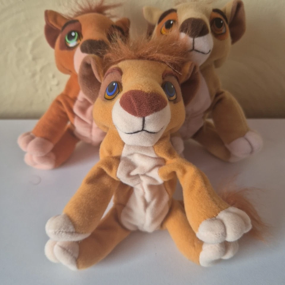 Rare Disney Lion King Simbas Pride Beanie Mattel Set Of 3 1998 Kovu Vitani Nuka - Image 3 of 4