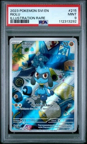 2023 Pokemon Scarlet & Violet Riolu 215/198 - PSA 9 - Mint