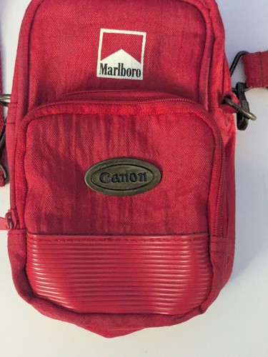 Vintage Canon Marlboro Red Camera Bag Nylon Camera Carrying Case Only - Picture 3 of 5