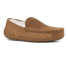 UGG Mens Ascot Corduroy II Chestnut Brown Driving Moc Slipper House Shoes Size 8