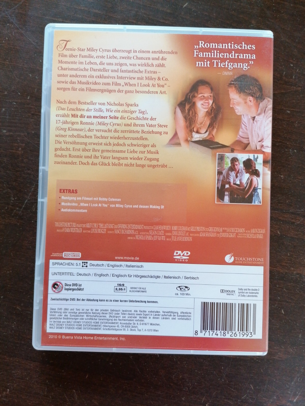 Mit Dir An Meiner Seite Englisch Titel DVD Miley Cyrus, Liam Hemsworth, Greg Kinnear "Mit Dir an meiner Seite