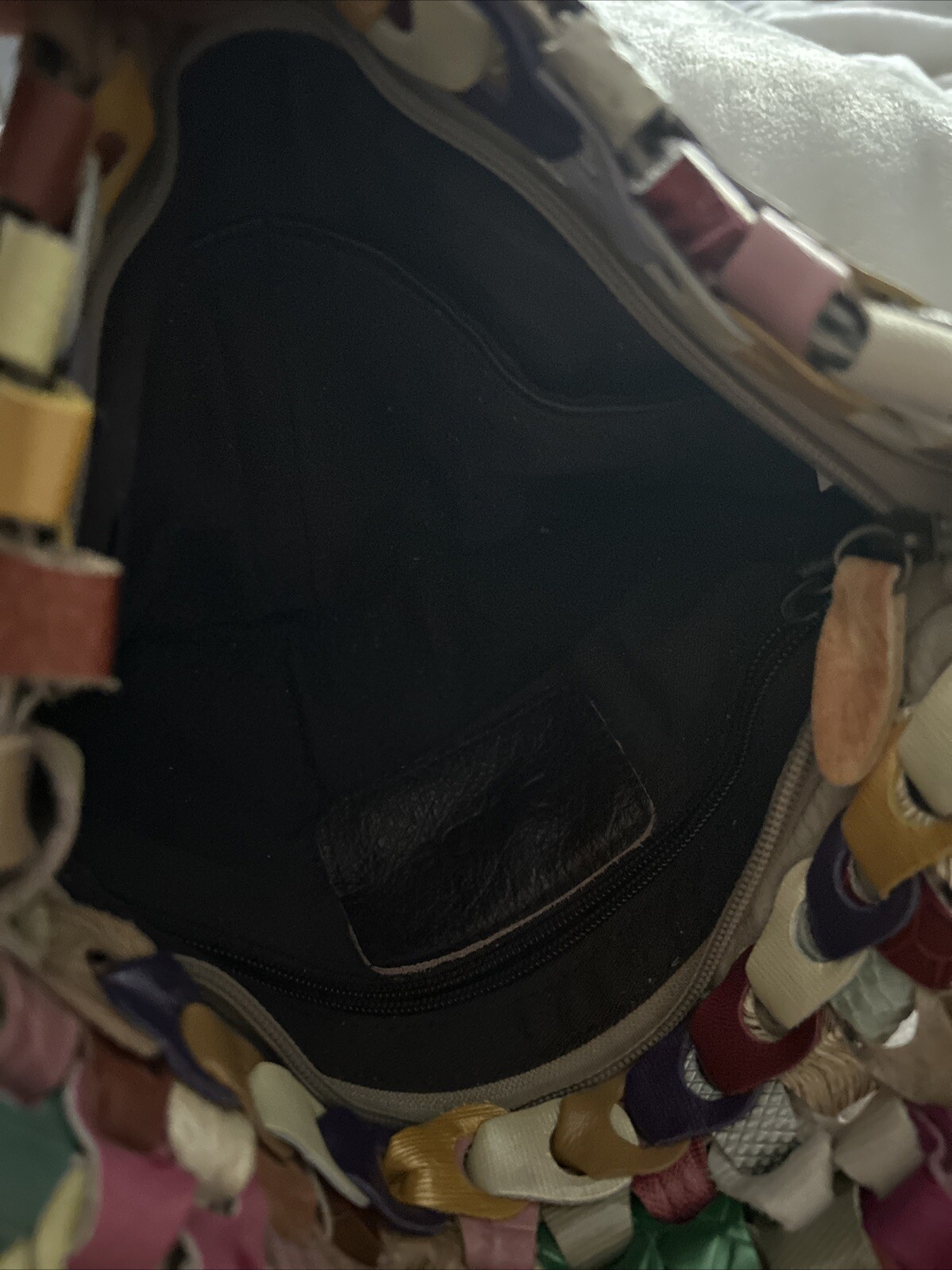 Leather patchwork boho bag Nila Anthony - image 4