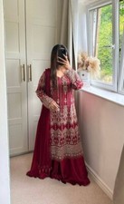 PAKISTANI STYLE HEAVY FAUX GEORGETTE TOP PALAZZO WITH DUPATTA FOR PARTY