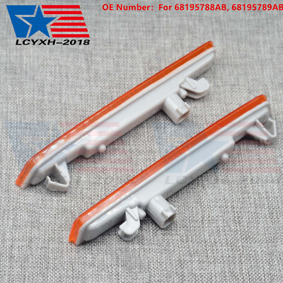 Side Marker Corner Light Lamp Set For 2015-2022 Dodge Challenger Front with Bulb