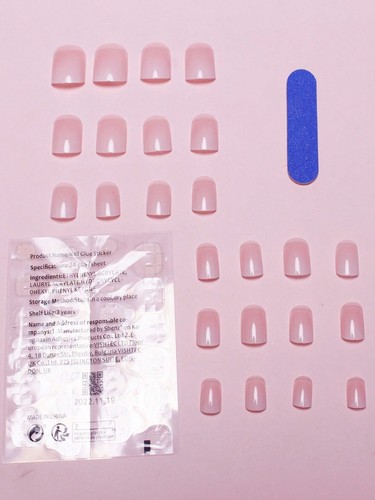 24pcs Square Ombre Fake Nail False Nails Press On Nails Glue On Nails Stick On - Picture 3 of 6