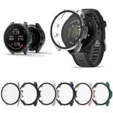 For Garmin Forerunner 165 PC Full Coverage Tempered Glass Case Screen Protector