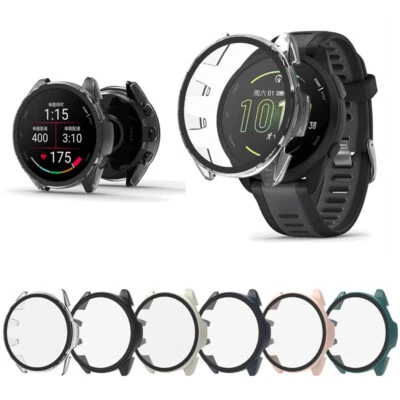 For Garmin Forerunner 165 PC Full Coverage Tempered Glass Case Screen Protector