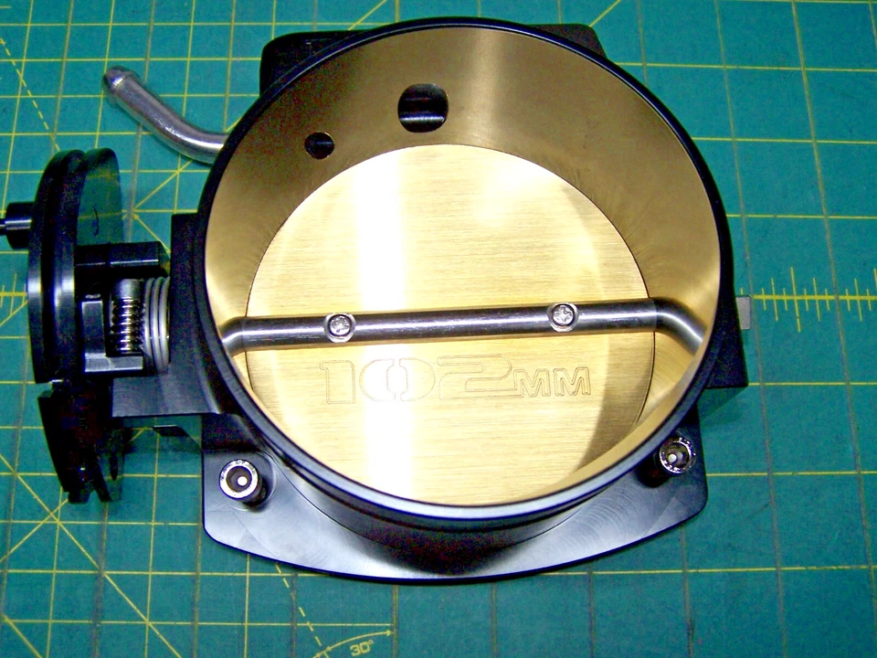 Corpo do acelerador de alumínio 102mm 4 parafusos PRETO para motor LS LS1 LS3 LS6 LSX - Imagem 4 de 4