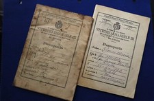 Vintage Italian Passports 1919 Husband,Wife,S...
