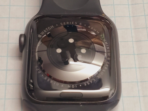 Apple Watch Series 6 44mm Aluminum & Ceramic Case GPS WR50M Black Band - Picture 7 of 12
